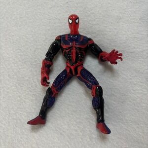 Marvel Spider-Man Unlimited Action Figure Toy Biz 1999 Red Black Blue 5 Inch